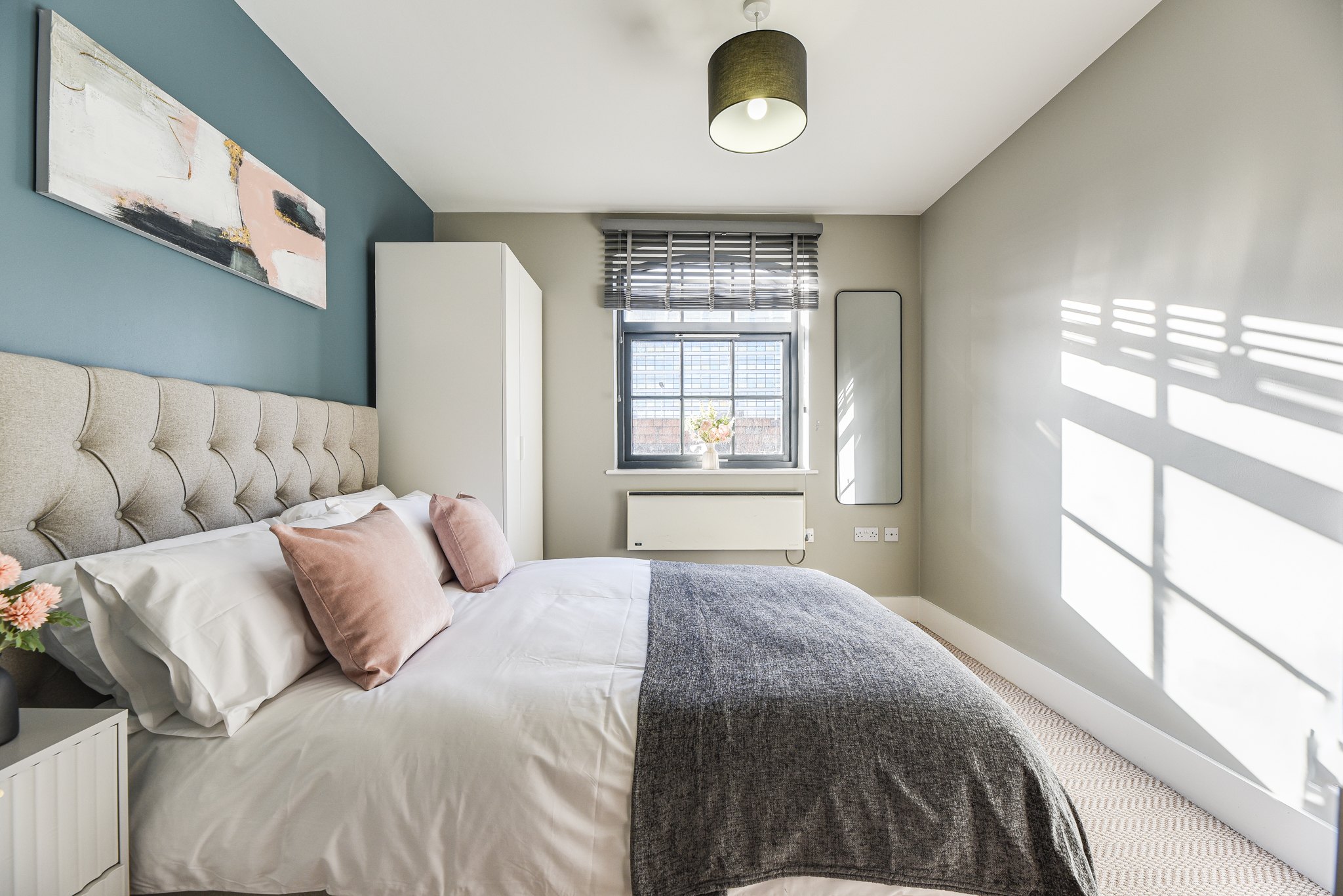 Manchester Piccadilly flat refurbishment by J&H Spaces, fully furnished and short let ready