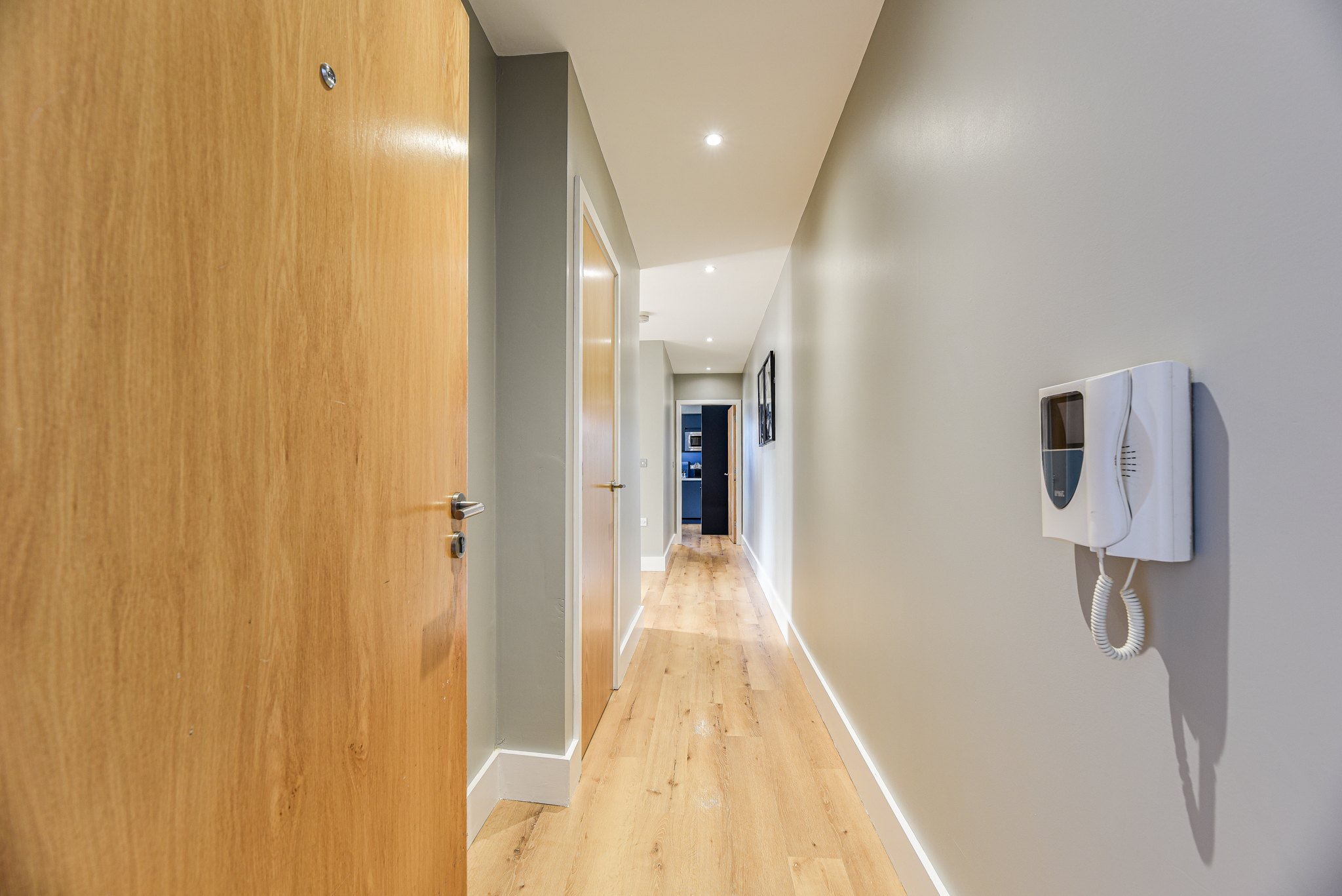 Manchester Piccadilly flat refurbishment by J&H Spaces, fully furnished and short let ready