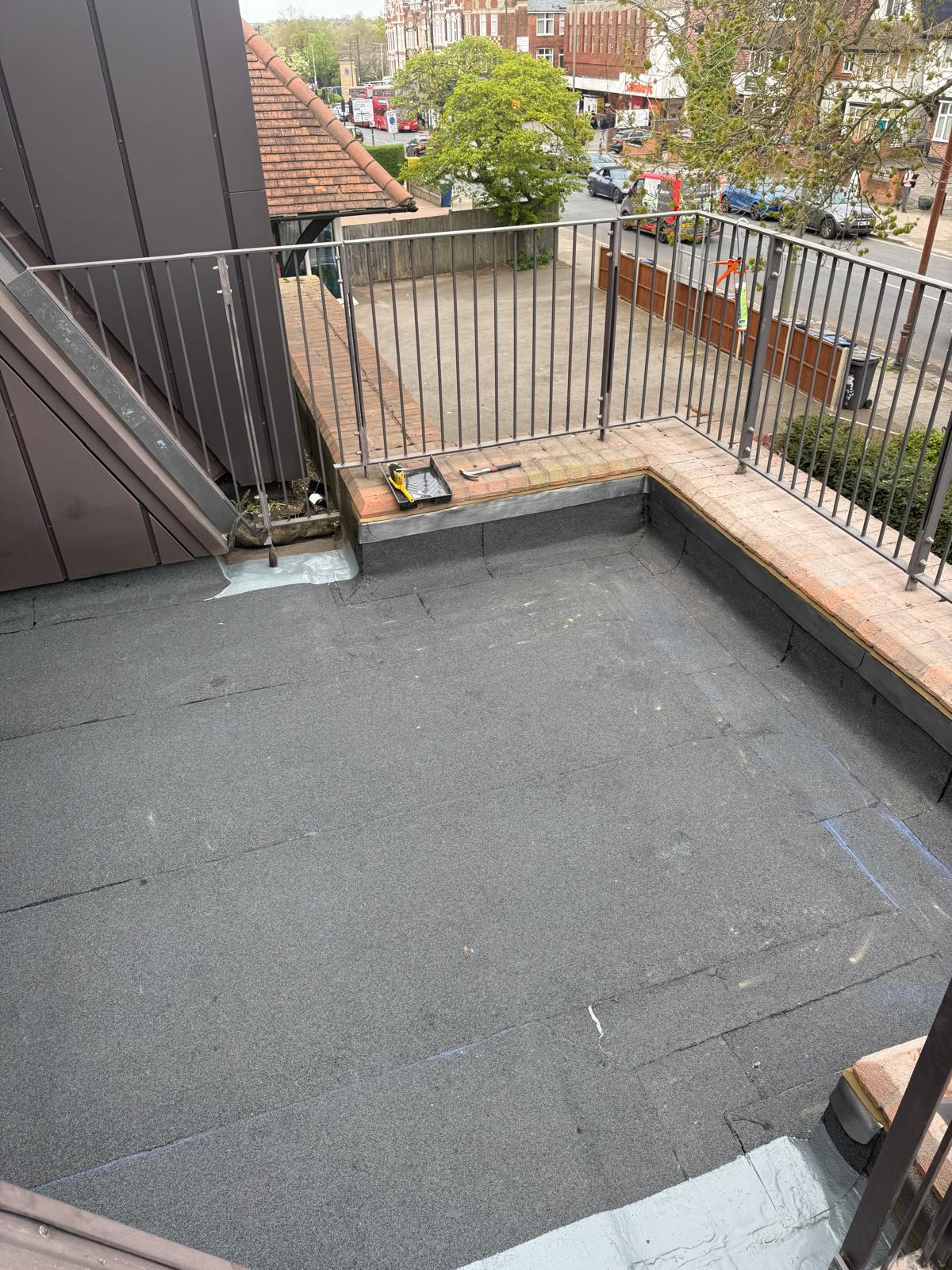 Additional North West London balcony waterproofing after works by J&H Spaces
