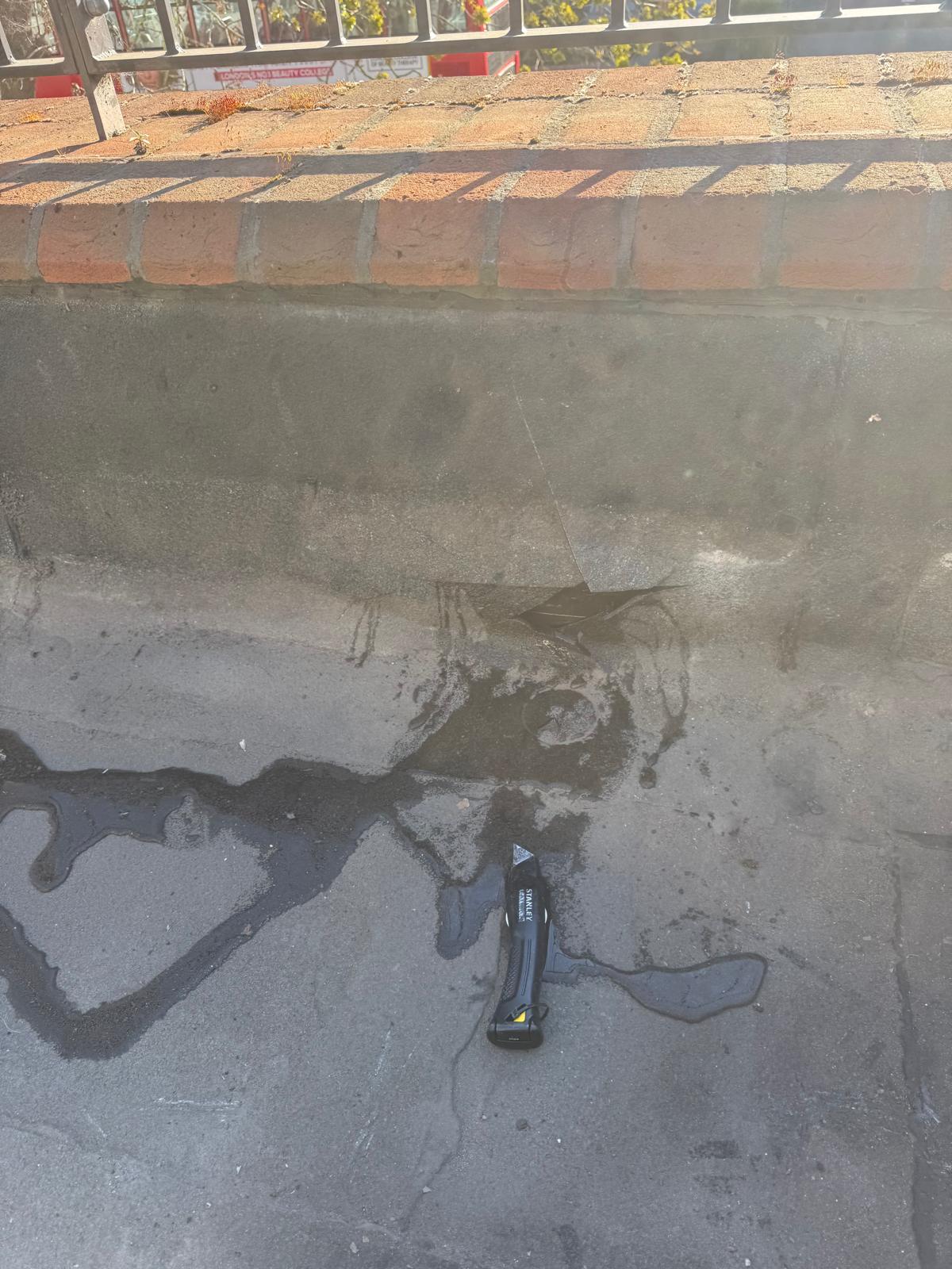North West London balcony before and during waterproofing works by J&H Spaces
