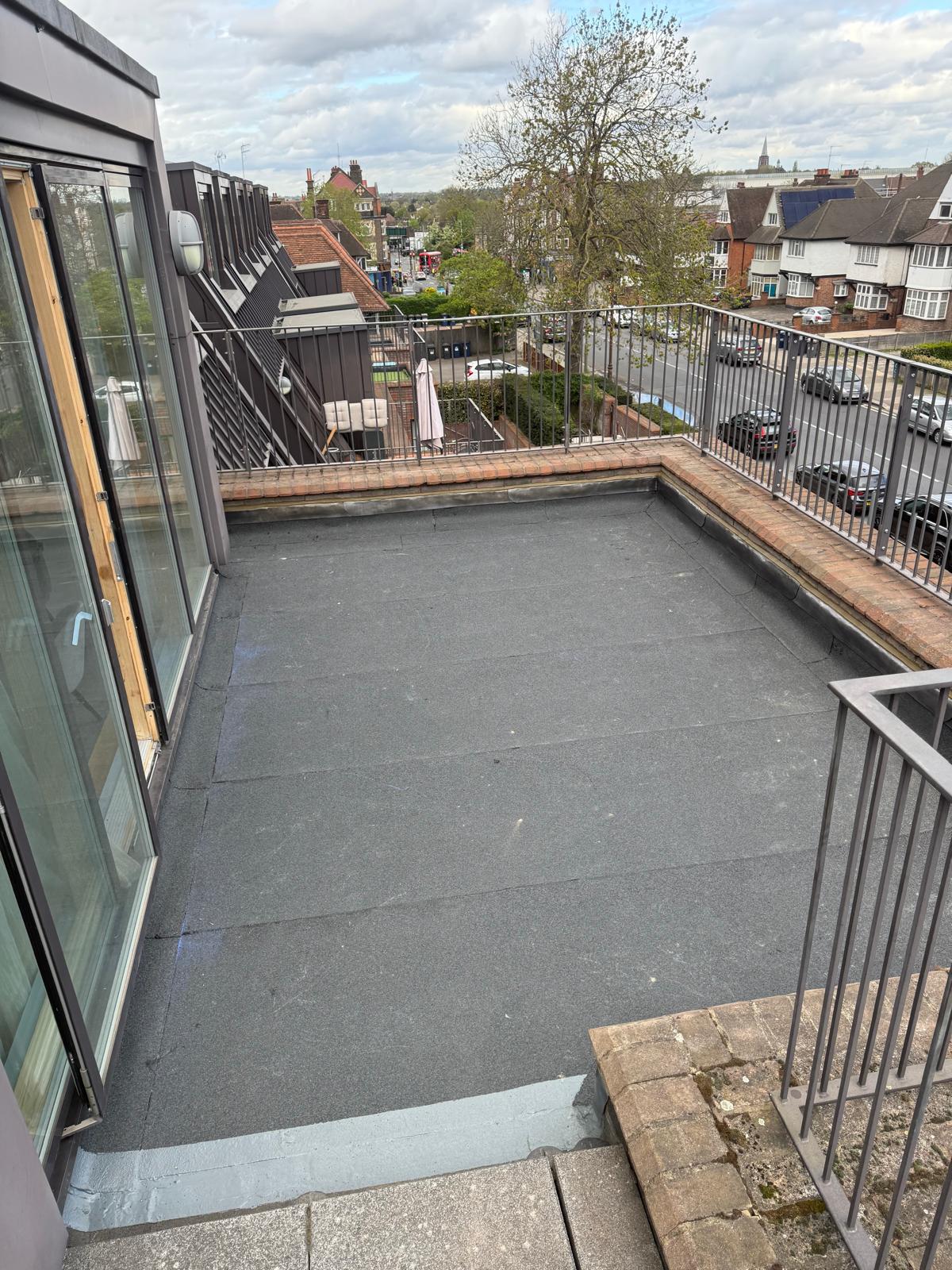 Second additional North West London balcony after waterproofing works by J&H Spaces