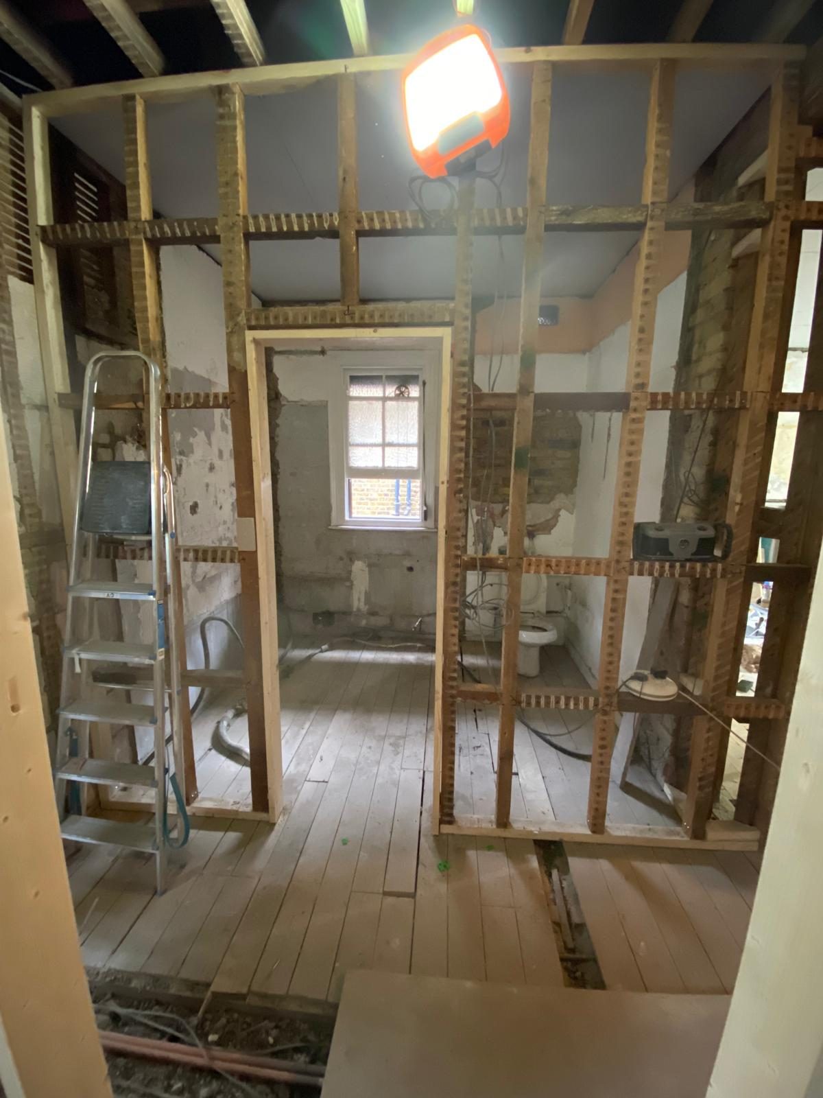 South London renovation work in progress by J&H Spaces