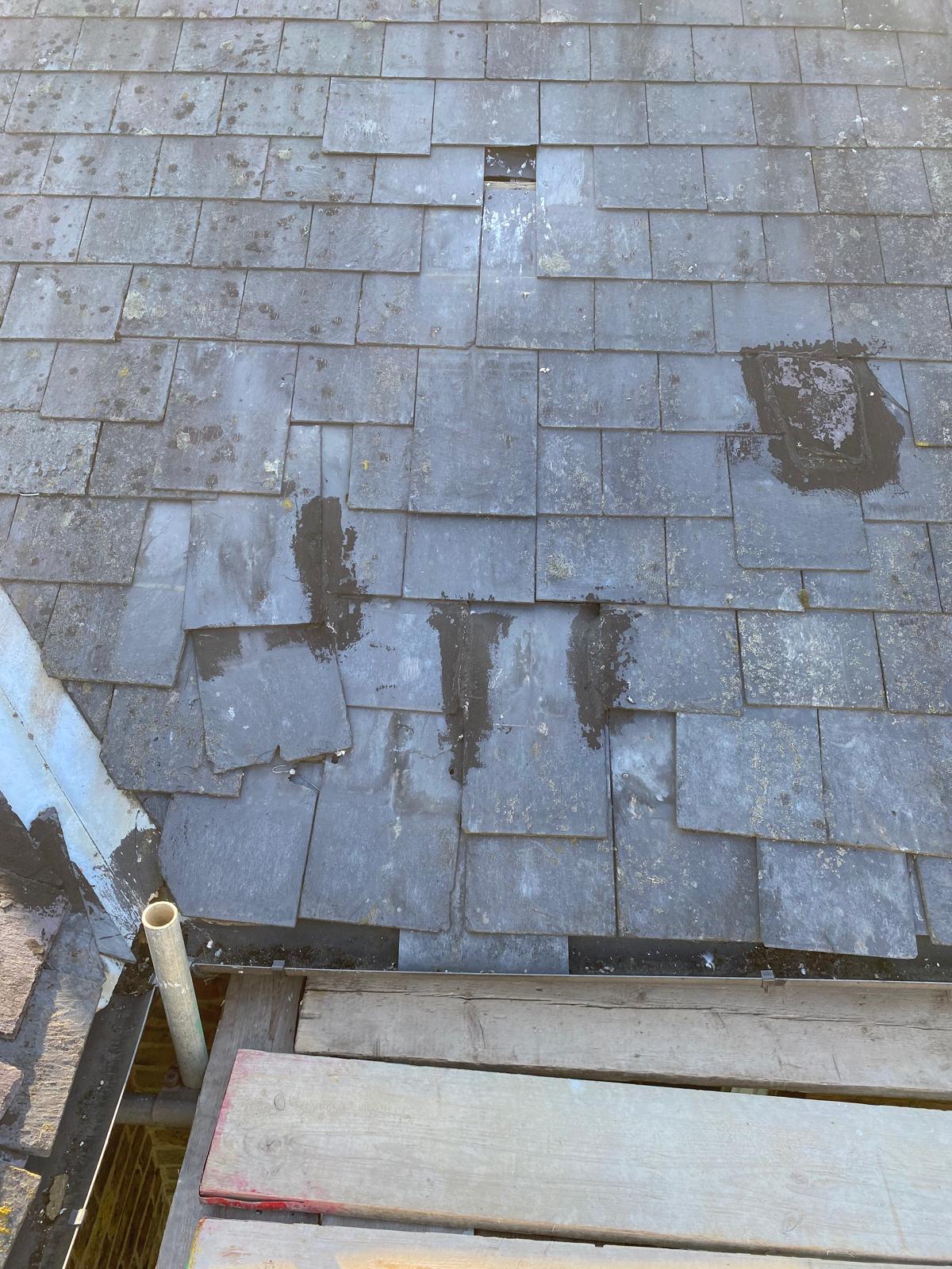 South London slate roof repair by J&H Spaces