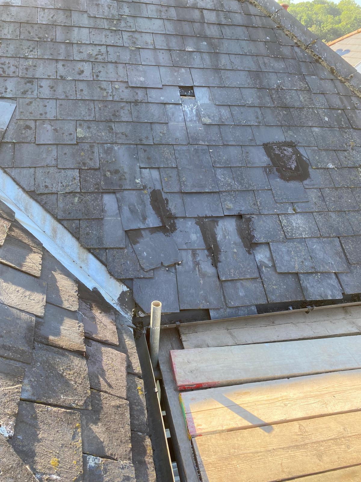 South London slate roof repair by J&H Spaces
