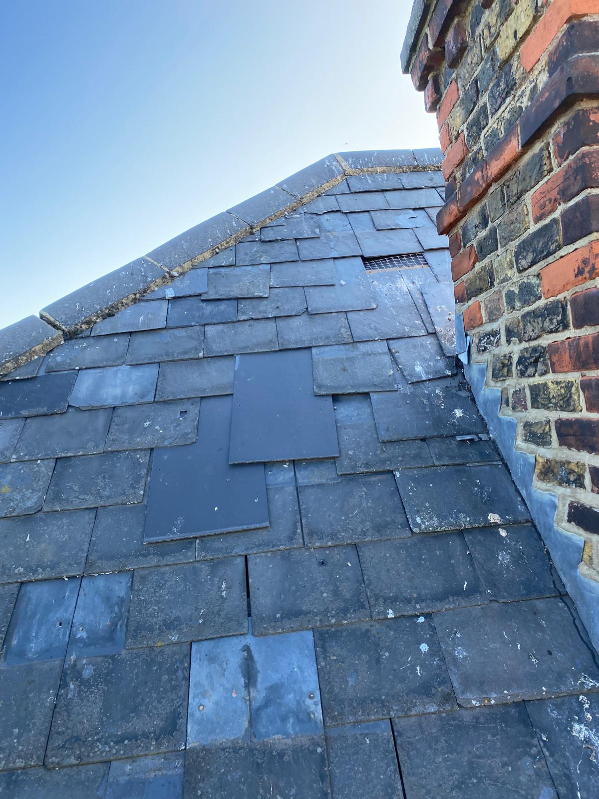 South London slate roof repair by J&H Spaces