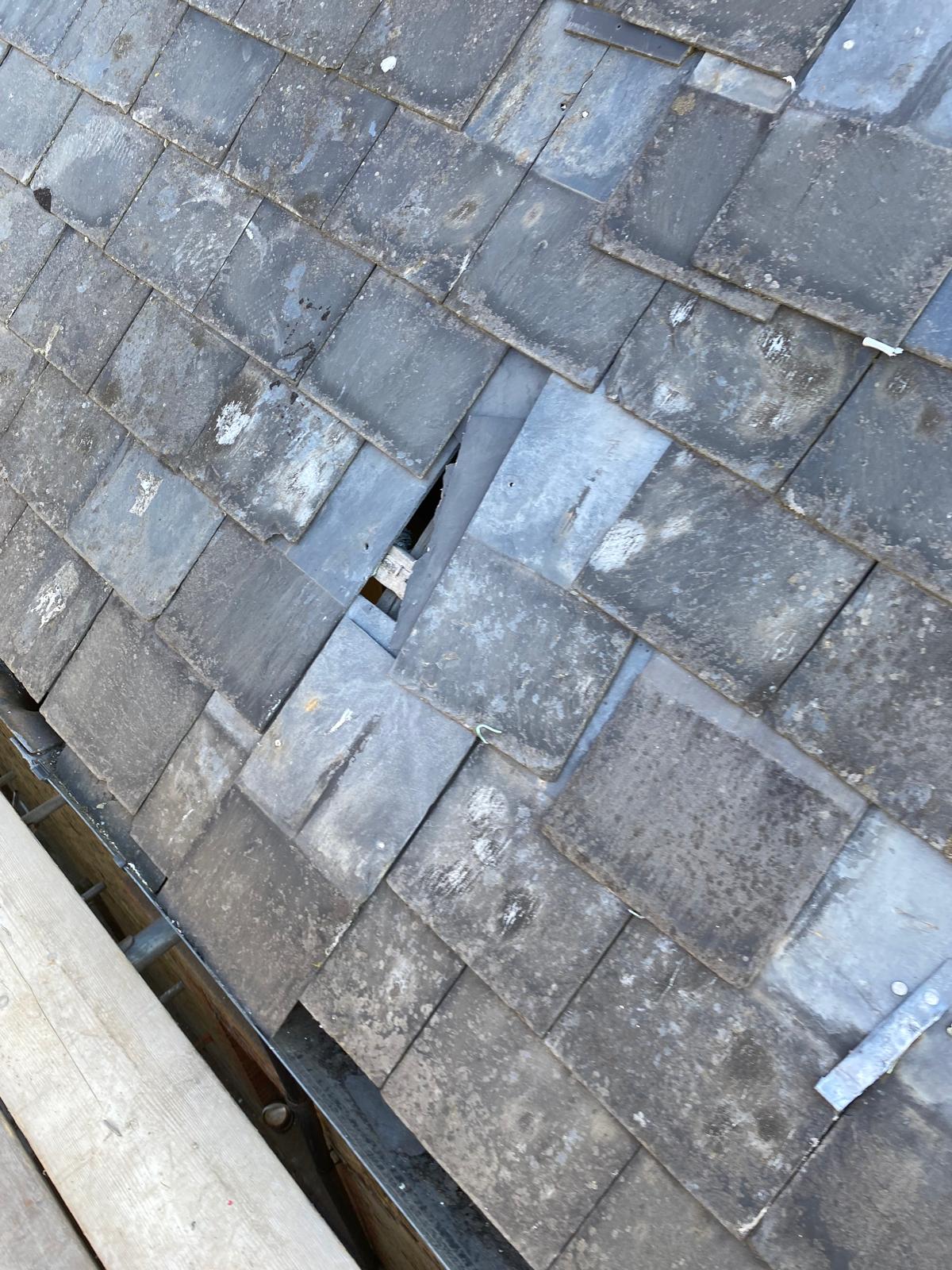 South London slate roof repair by J&H Spaces