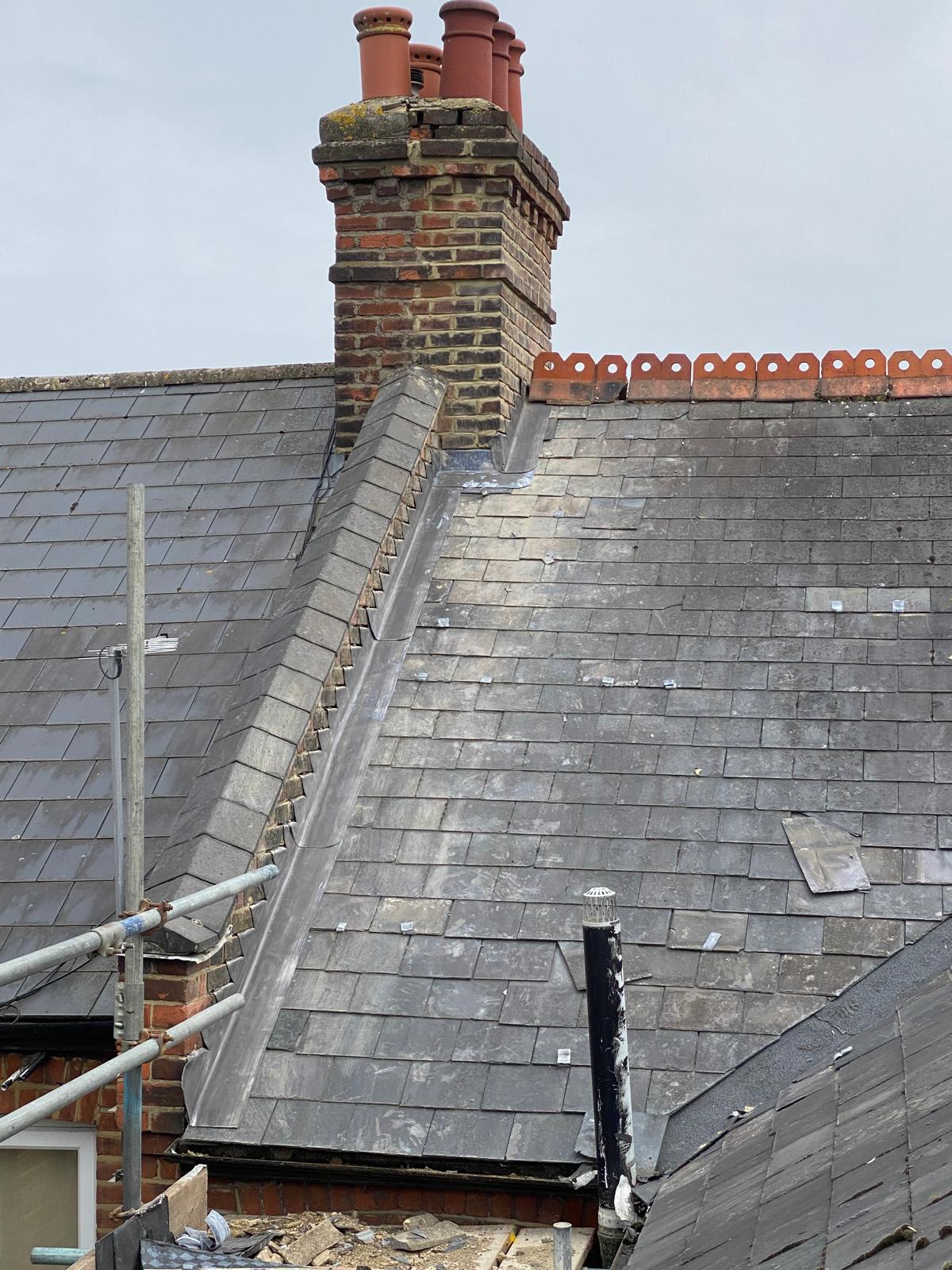 South London slate roof repair by J&H Spaces